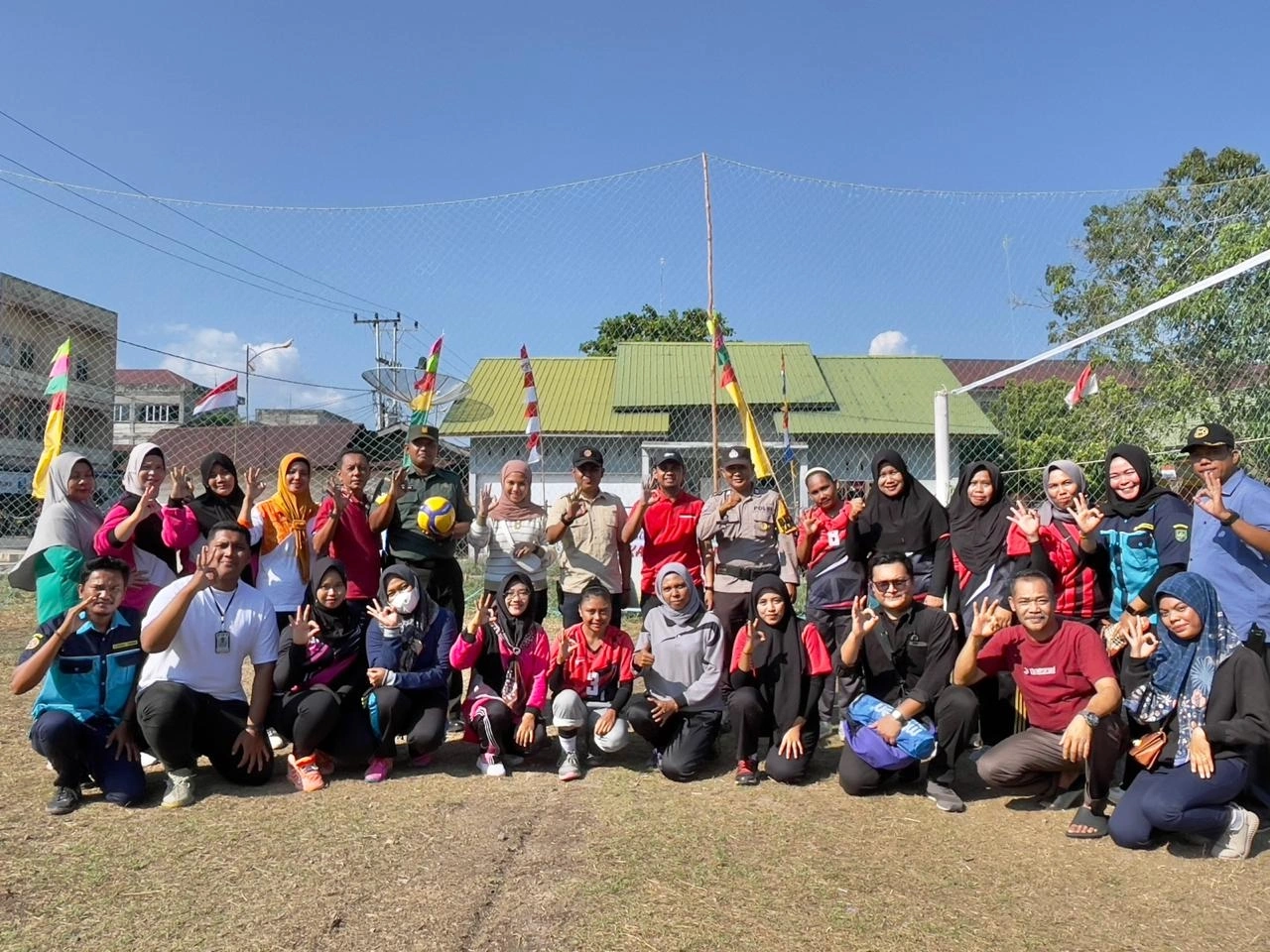 Sambut HUT ke-78 RI, Kelurahan Damon Bersama Karang Taruna Selenggarakan Turnamen Voli